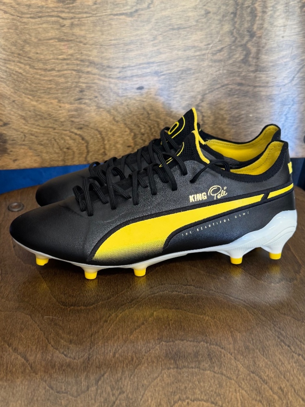Puma King Ultimate Pele FG AG ‘Legend Pack’ Black Gold Soccer Cleats Men’s 8